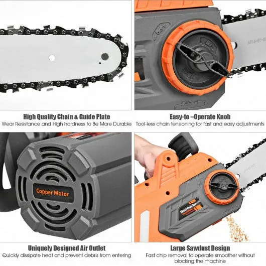16-inch Electric Chain Saw with Automatic Oiling
