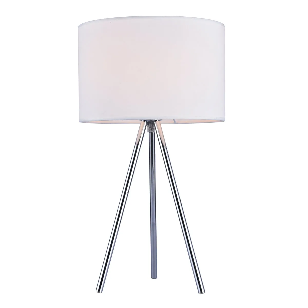 9109 Table Lamp in Chrome and White