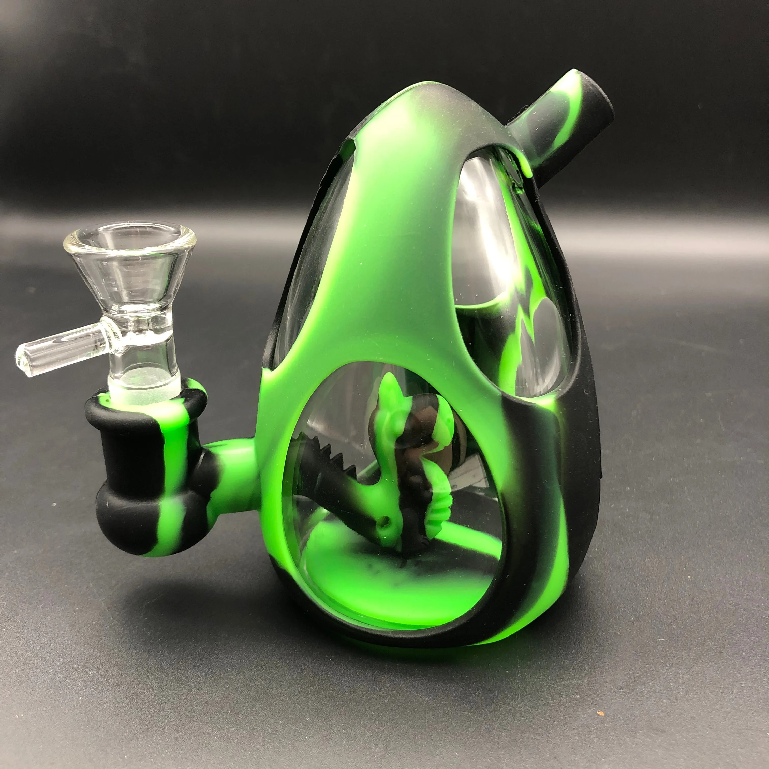 Dinosaur Egg Silicone/Glass Water Pipe 4.5 | 14mm