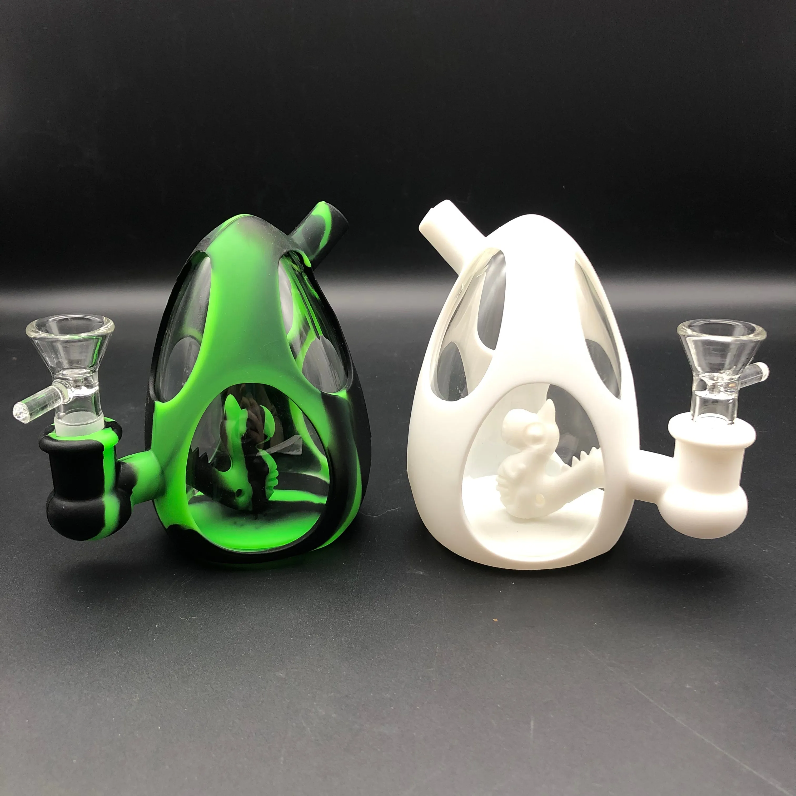Dinosaur Egg Silicone/Glass Water Pipe 4.5 | 14mm