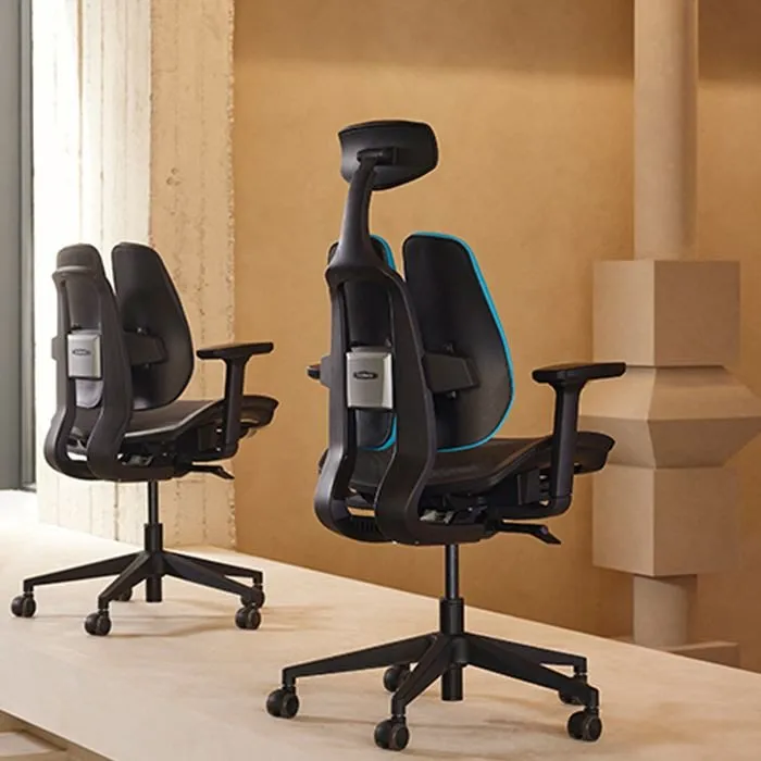 DUOREST 2.0 ERGONOMIC MESH OFFICE CHAIR, BLACK FRAME - D2-200M