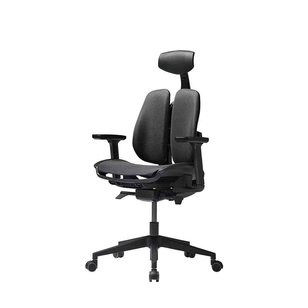 DUOREST 2.0 ERGONOMIC MESH OFFICE CHAIR, BLACK FRAME - D2-200M
