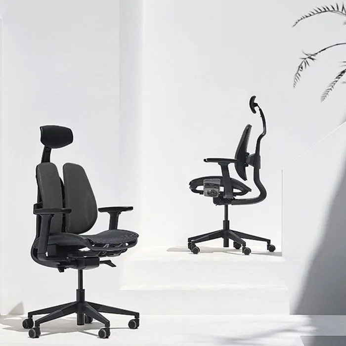 DUOREST 2.0 ERGONOMIC MESH OFFICE CHAIR, BLACK FRAME - D2-200M
