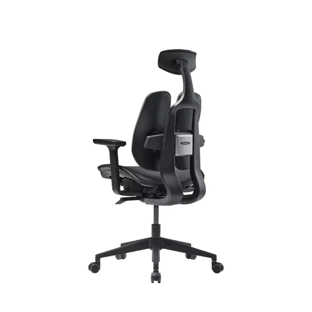 DUOREST 2.0 ERGONOMIC MESH OFFICE CHAIR, BLACK FRAME - D2-200M