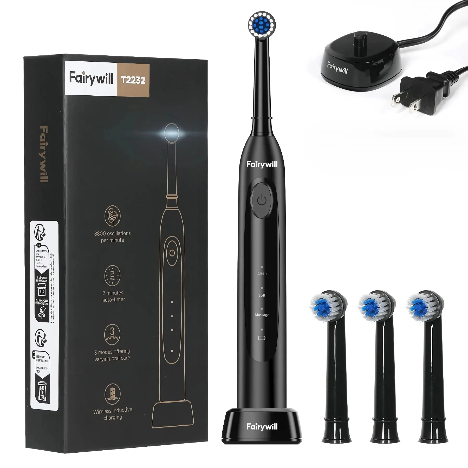 Electric Toothbrush T2232 — Sonic Teeth Whitening