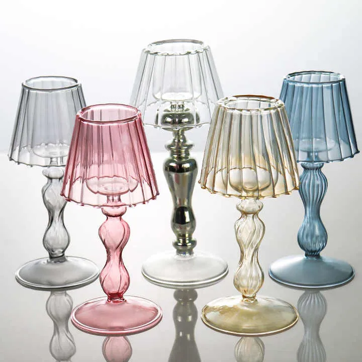 European Lamp Type Candle Holder Luxury-حامل شموع