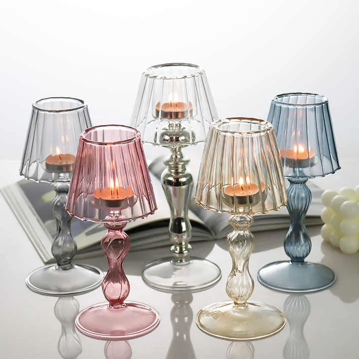 European Lamp Type Candle Holder Luxury-حامل شموع