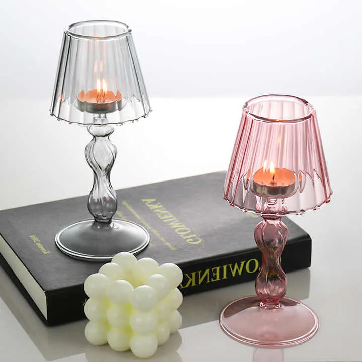European Lamp Type Candle Holder Luxury-حامل شموع