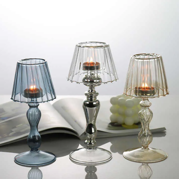European Lamp Type Candle Holder Luxury-حامل شموع