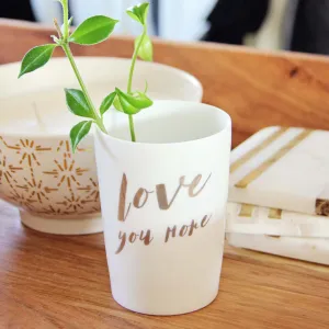 Love You More Votive Holder