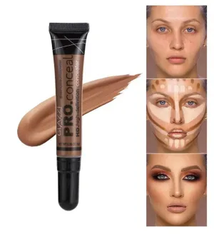 Nude Makeup Facial Foundation Waterproof Cover Blemish Base Fluid Concealer Oil Control Lasting Brighten Skin BB Cream Cosmetics