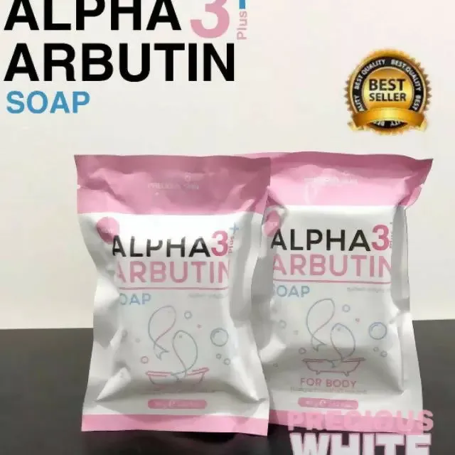 Precious Skin Thailand Alpha Arbutin 3 Plus Collagen Whitening Soap / Sabun Pemutih Badan 80gr