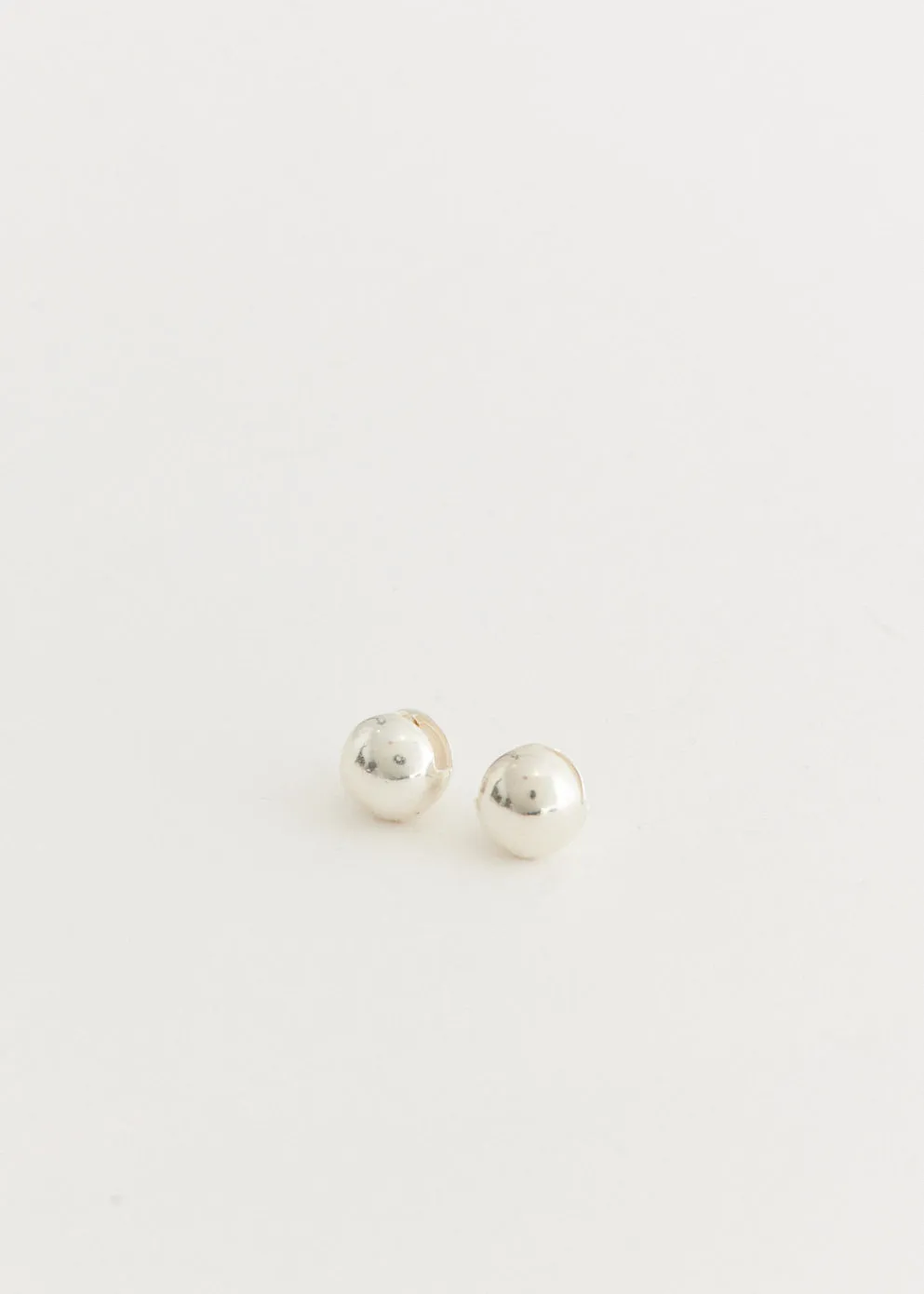Silver Sphere earrings