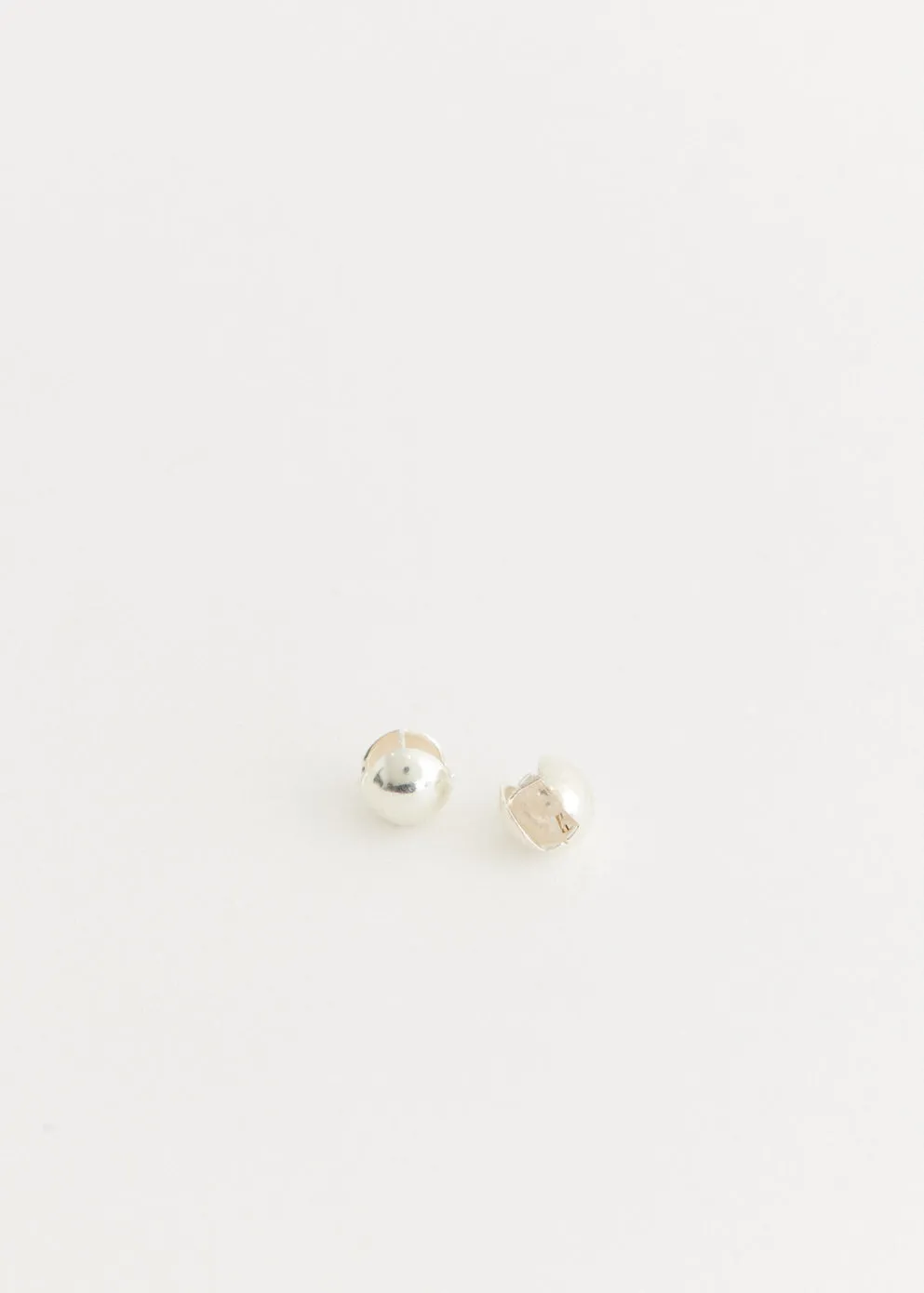 Silver Sphere earrings