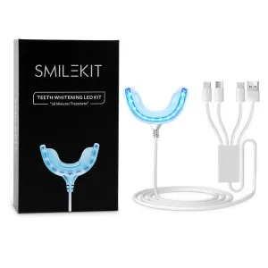 smilekit line light set home teeth whitening set usb rechargeable dental device