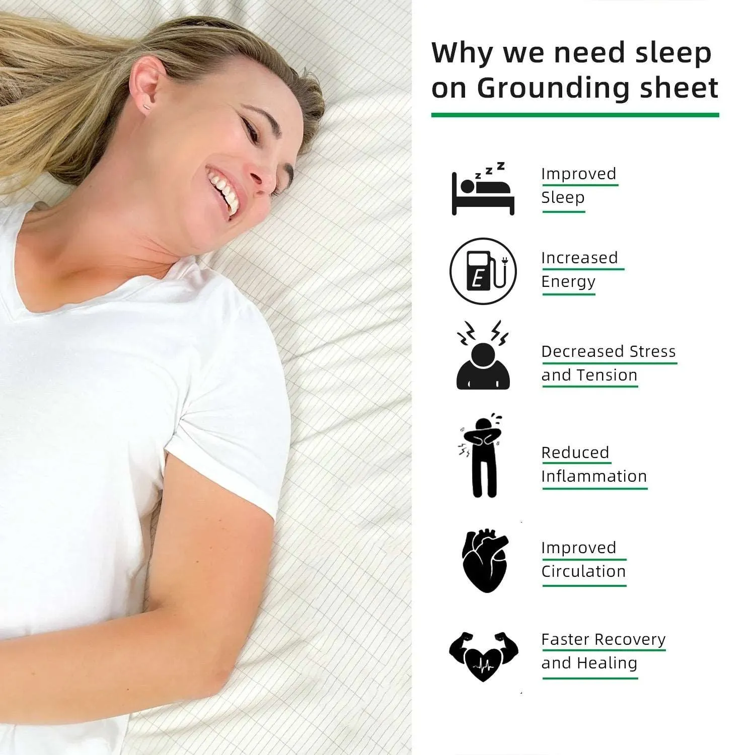 TheWellBeingEarthing Fitted Bedsheet
